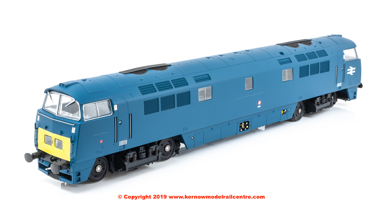 4D-003-016D Dapol Class 52 Western Diesel Locomotive number D1043 named "Western Duke" in BR Chromatic Blue livery with small yellow end